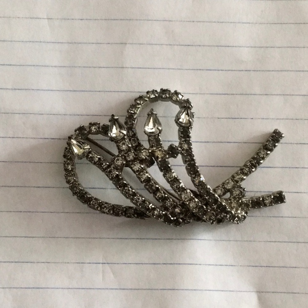 Elegant Silver Brooch